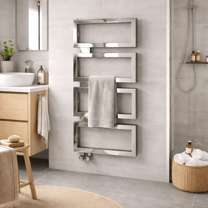 Carisa Beck Paslanmaz Çelik Havlupan Modern Tasarım Ayna Polisaj - carisa