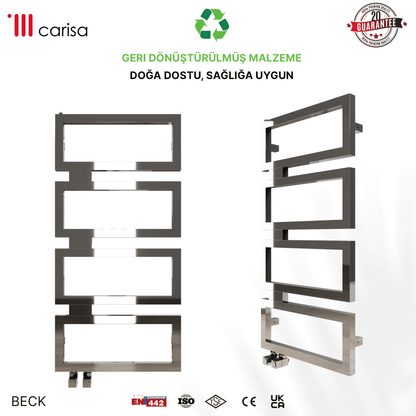 Carisa Beck Paslanmaz Çelik Havlupan Modern Tasarım Ayna Polisaj - carisa