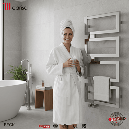 Carisa Beck Paslanmaz Çelik Havlupan Modern Tasarım Ayna Polisaj - carisa