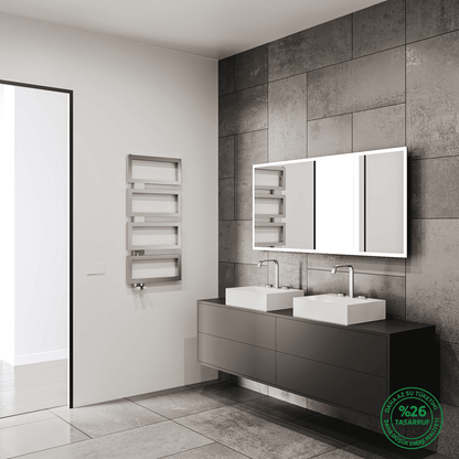 Carisa Beck Paslanmaz Çelik Havlupan Modern Tasarım Ayna Polisaj - carisa