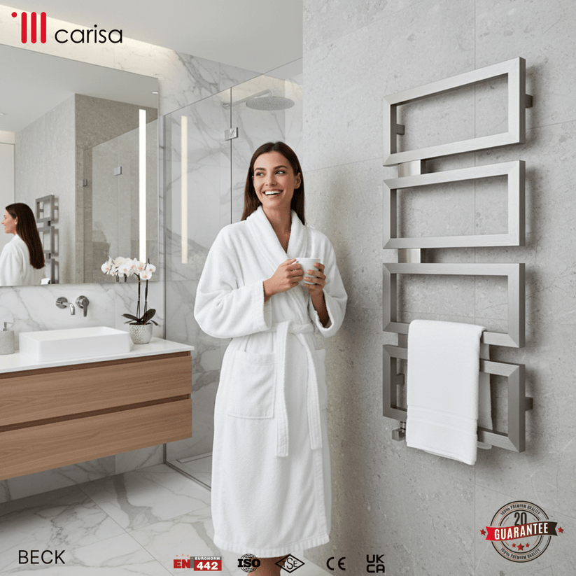 Carisa Beck Paslanmaz Çelik Havlupan Modern Tasarım Satine - carisa