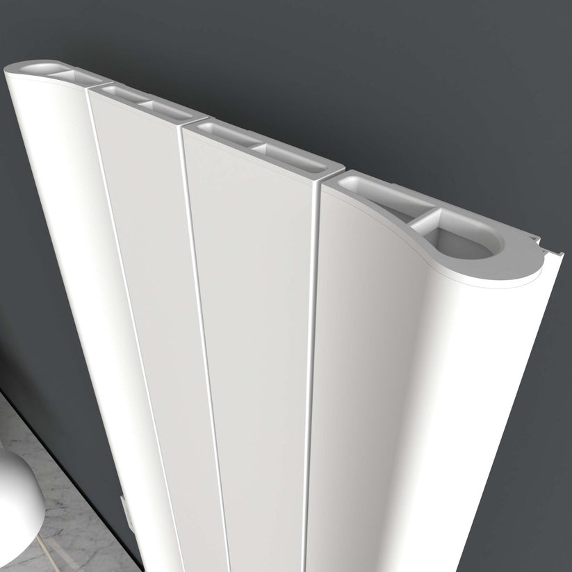 Carisa Boreas B Dikey Elektrikli Radyatör Modern Tasarım Beyaz - carisa