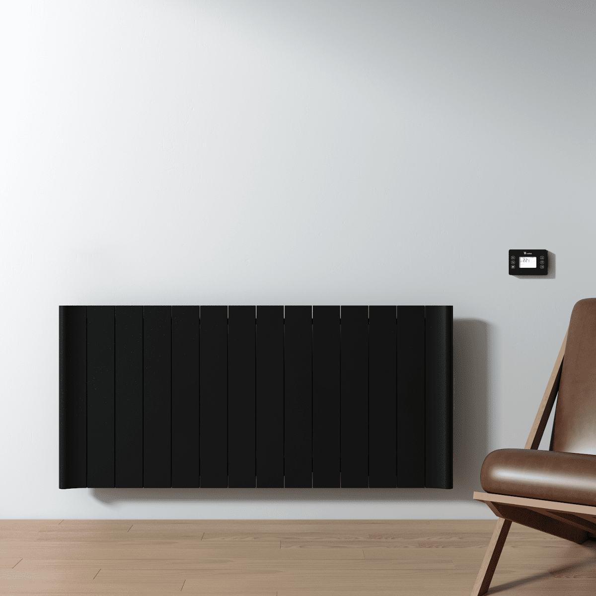 Carisa Boreas B Yatay Elektrikli Radyatör Modern Tasarım Siyah - carisa