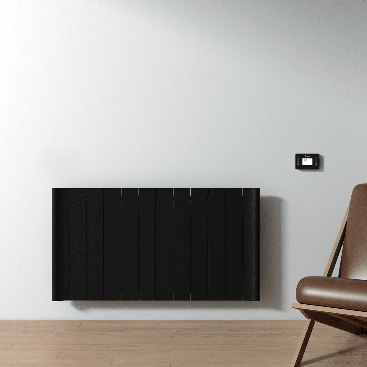 Carisa Boreas B Yatay Elektrikli Radyatör Modern Tasarım Siyah - carisa
