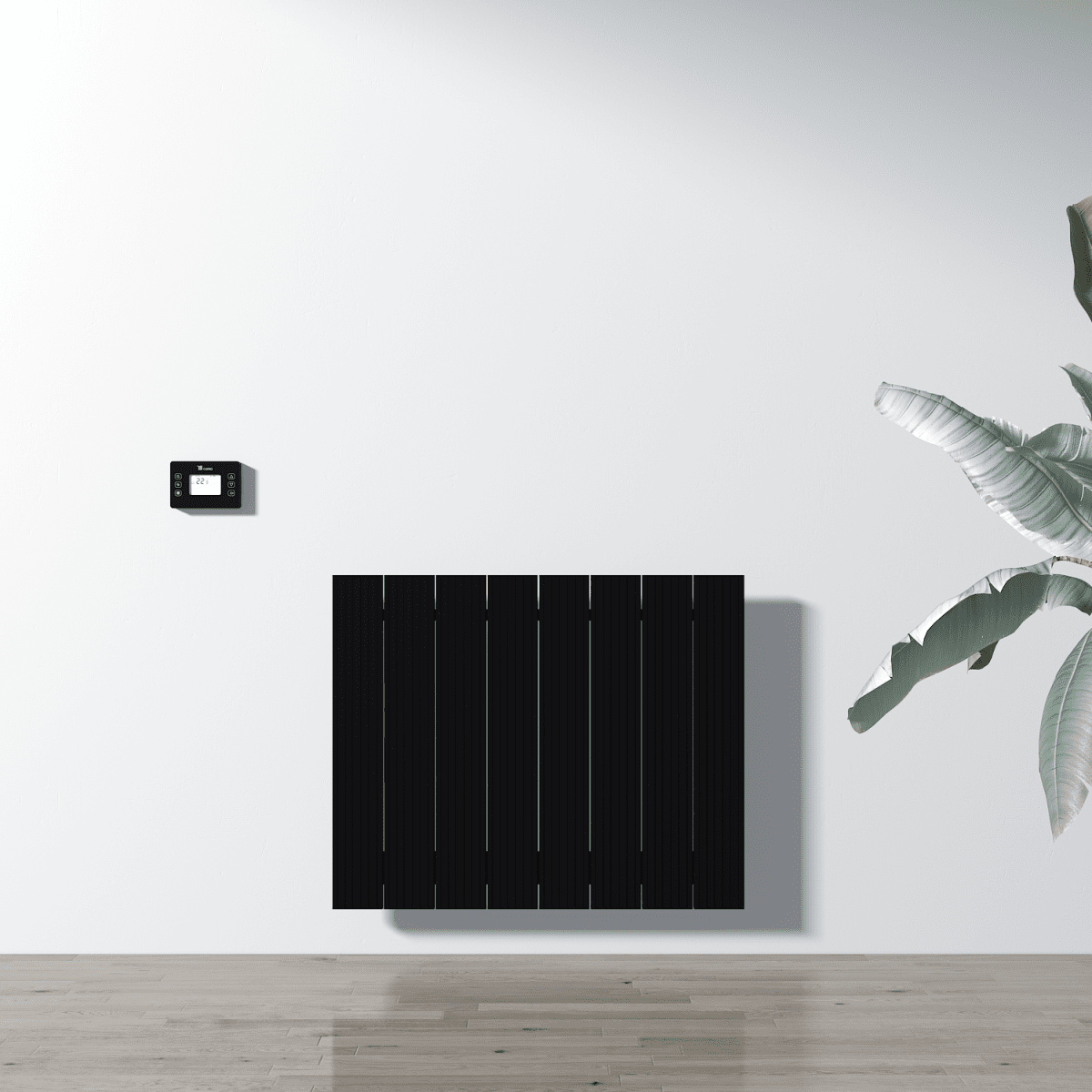 Carisa Boreas M Yatay Elektrikli Radyatör Modern Tasarım Siyah - carisa