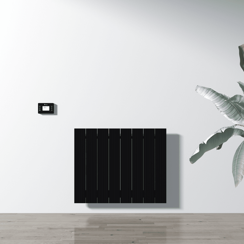 Carisa Boreas M Yatay Elektrikli Radyatör Modern Tasarım Siyah - carisa