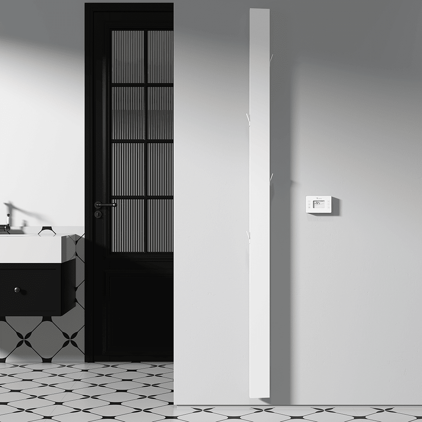 Carisa Boreas Notus S Dikey Elektrikli Radyatör Modern Tasarım Beyaz - carisa