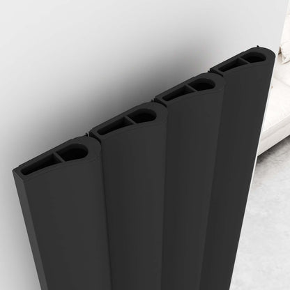 Carisa Boreas S Dikey Elektrikli Radyatör Modern Tasarım Siyah - carisa