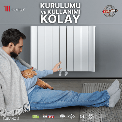 Carisa Burano Alüminyum Radyatör Beyaz Standart Bağlantı. - carisa