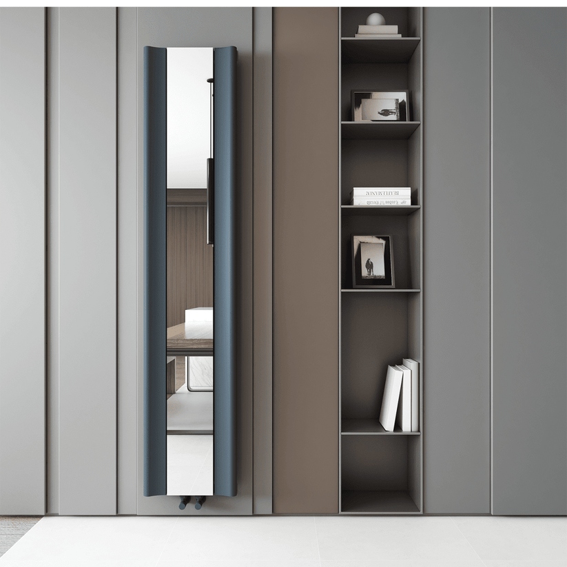 Carisa Burano Mirror Dikey Alüminyum Radyatör Modern Tasarım Antrasit - carisa