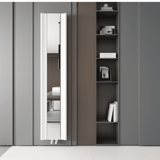 Carisa Burano Mirror Dikey Alüminyum Radyatör Modern Tasarım Beyaz - carisa