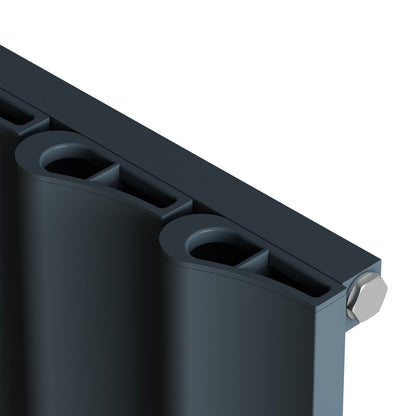 Carisa Burano S Dikey Alüminyum Radyatör Modern Tasarım Antrasit - carisa