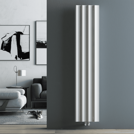 Carisa Burano S Dikey Alüminyum Radyatör Modern Tasarım Beyaz - carisa