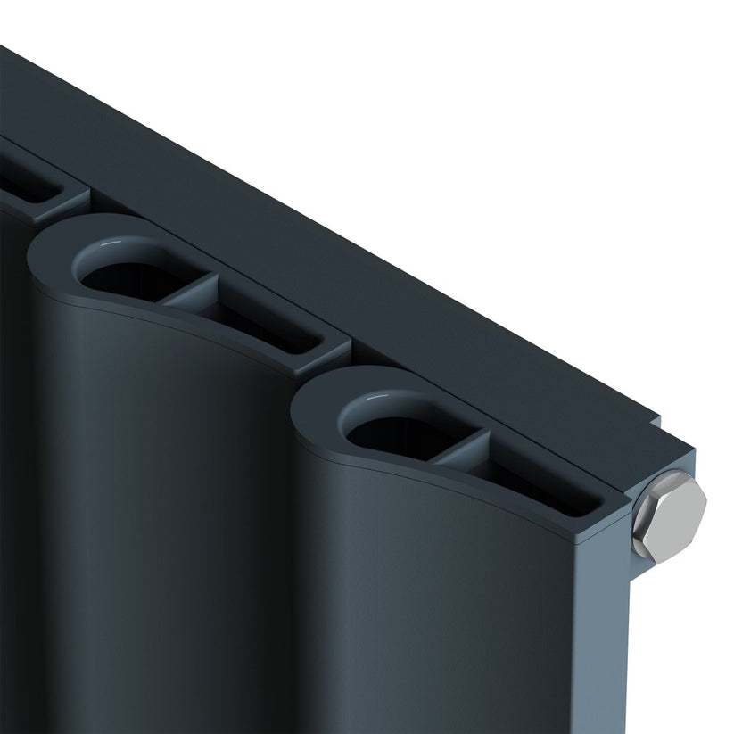 Carisa Burano S Yatay Alüminyum Radyatör Modern Tasarım Antrasit - carisa