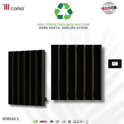 Carisa Burano S Yatay Alüminyum Radyatör Modern Tasarım Antrasit - carisa