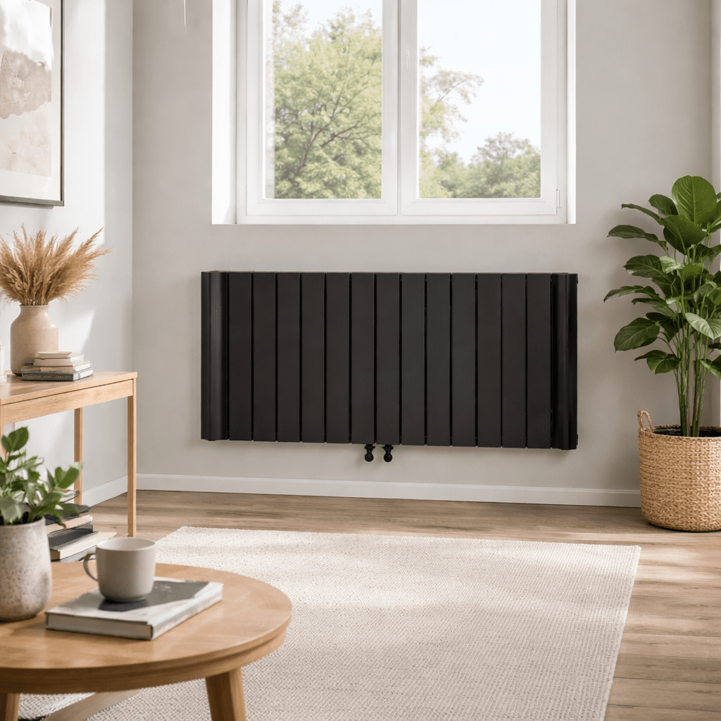 Carisa Burano Yatay Alüminyum Radyatör Modern Tasarım Siyah - carisa