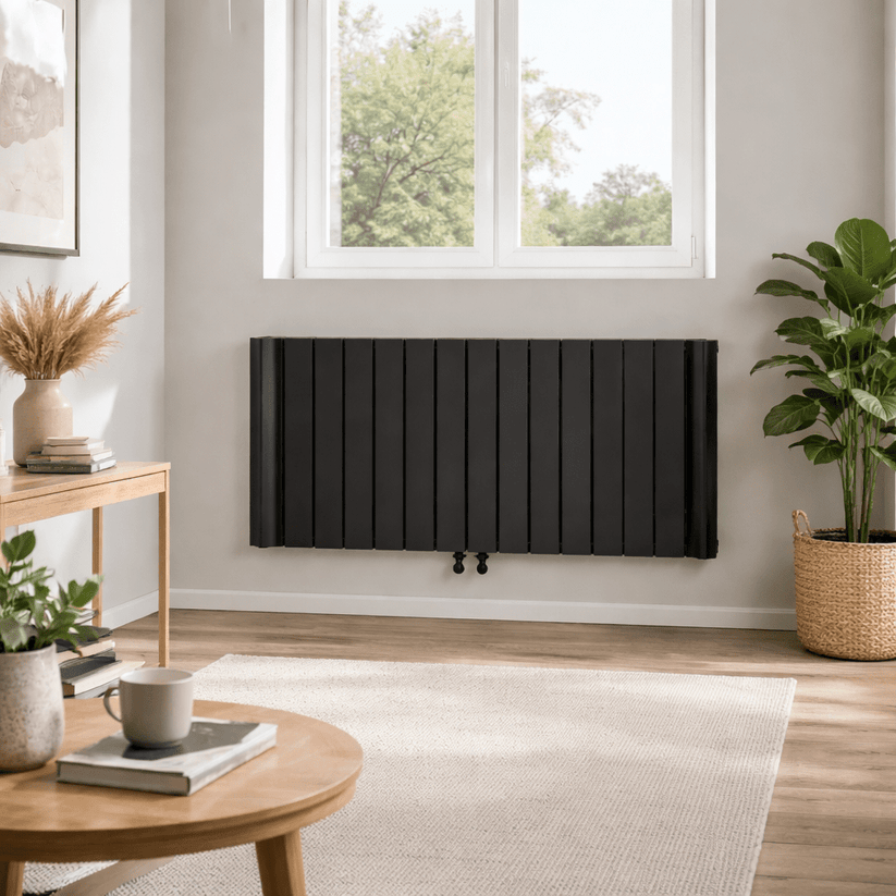 Carisa Burano Yatay Alüminyum Radyatör Modern Tasarım Siyah - carisa