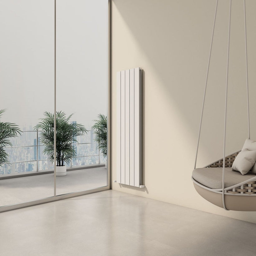 Carisa Chambord Double Dikey Alüminyum Radyatör Modern Tasarım Beyaz - carisa