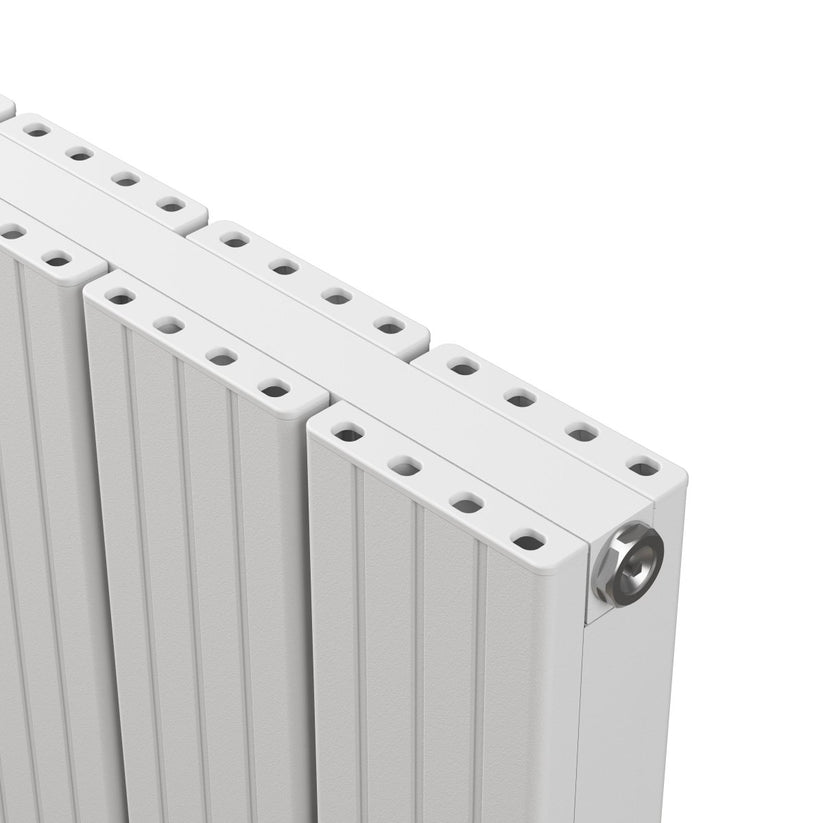 Carisa Chambord Double Dikey Alüminyum Radyatör Modern Tasarım Beyaz - carisa