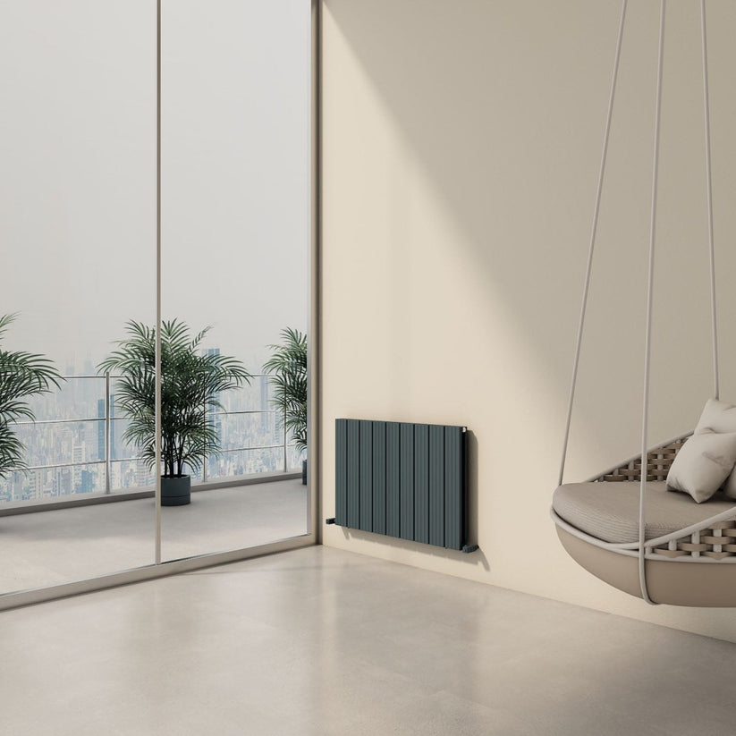 Carisa Chambord Double Yatay Alüminyum Radyatör Modern Tasarım Antrasit - carisa