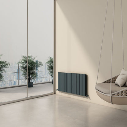 Carisa Chambord Double Yatay Alüminyum Radyatör Modern Tasarım Antrasit - carisa