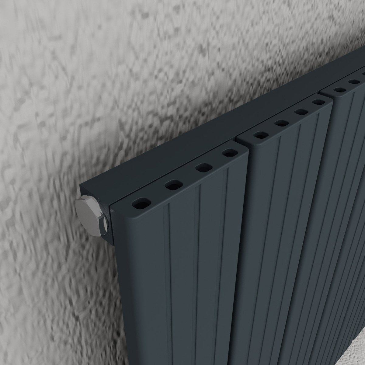 Carisa Chambord Yatay Alüminyum Radyatör Modern Tasarım Antrasit - carisa