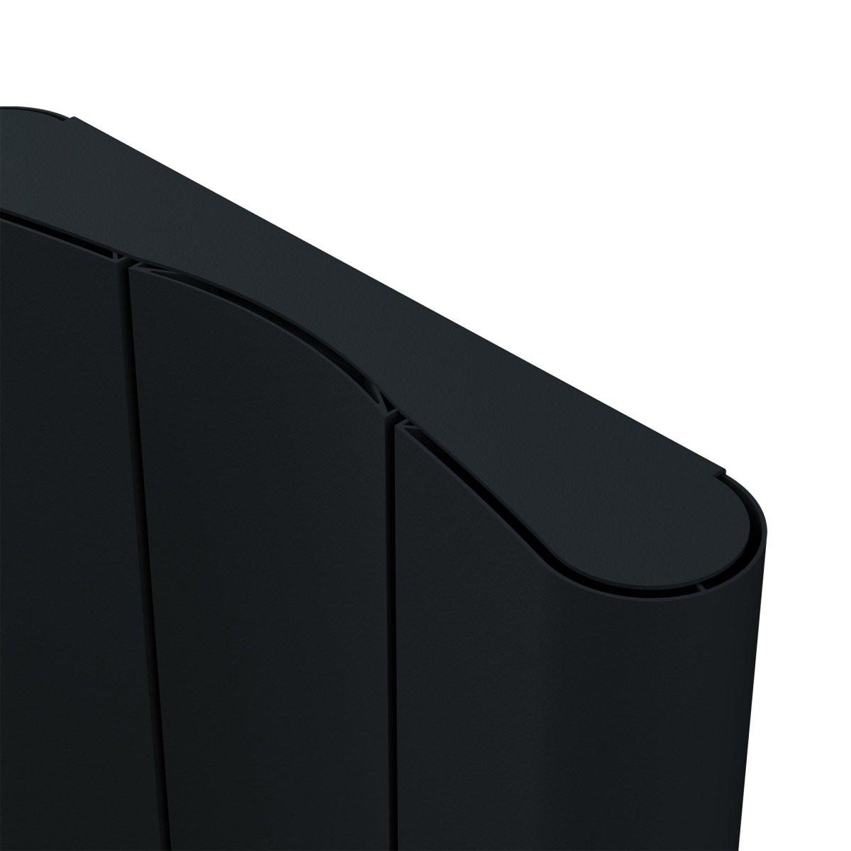 Carisa Curvy Dikey Alüminyum Radyatör Modern Tasarım Siyah - carisa