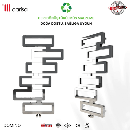 Carisa Domino Paslanmaz Çelik Havlupan Modern Tasarım Ayna Polisaj - carisa