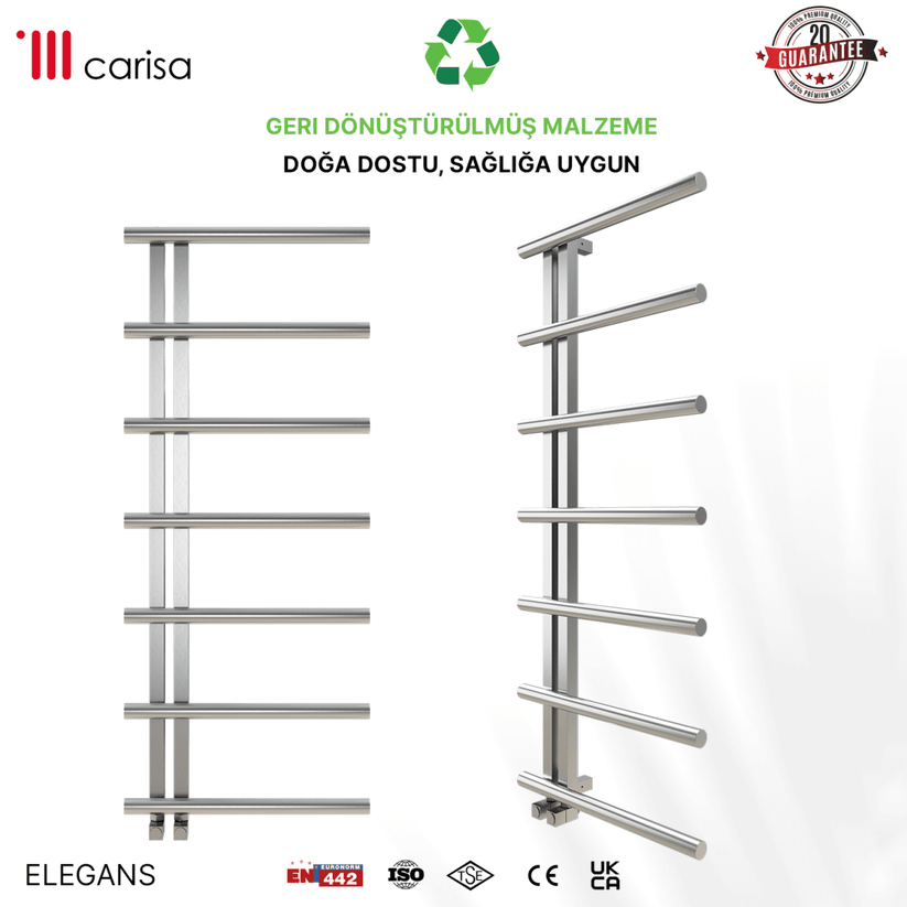 Carisa Elegans Paslanmaz Çelik Havlupan Modern Tasarım Satine - carisa