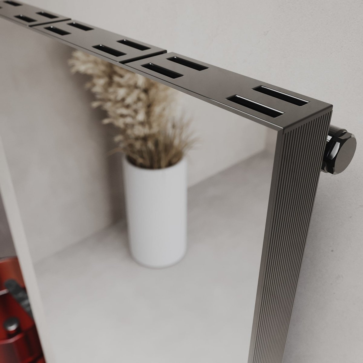 Carisa Elvino Bath Mirror Alüminyum Havlupan Modern Tasarım Siyah - carisa