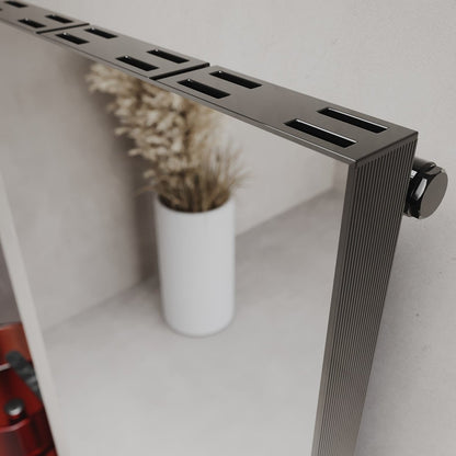 Carisa Elvino Bath Mirror Alüminyum Havlupan Modern Tasarım Siyah - carisa