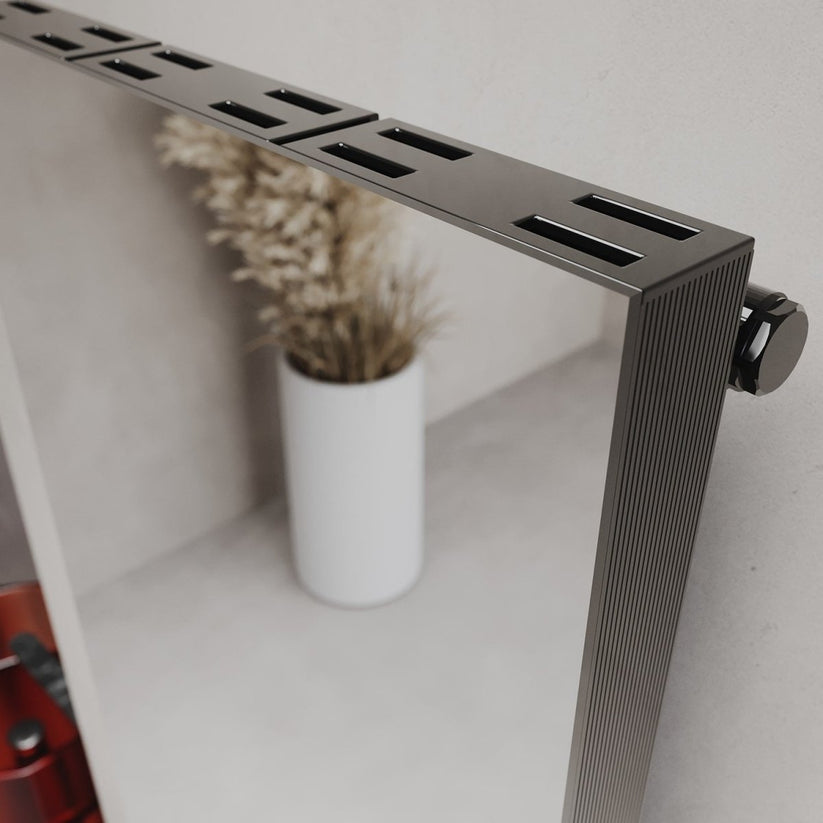 Carisa Elvino Bath Mirror Alüminyum Havlupan Modern Tasarım Siyah - carisa