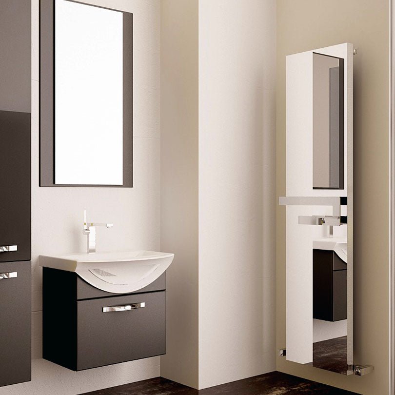 Carisa Elvino Bath Mirror Alüminyum Havlupan Modern Tasarım Beyaz - carisa