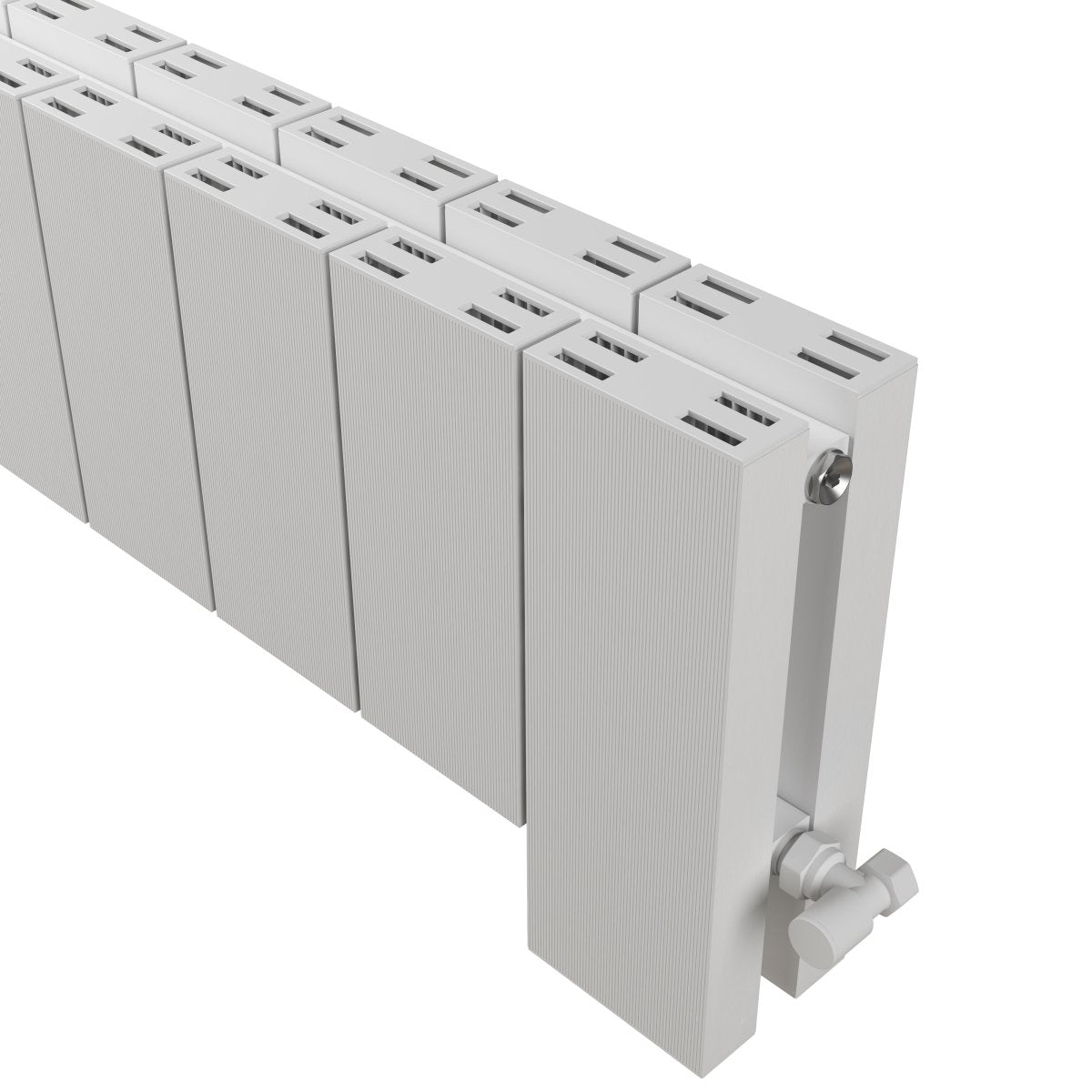 Carisa Elvino Floor Yatay Alüminyum Radyatör Modern Tasarım Beyaz - carisa