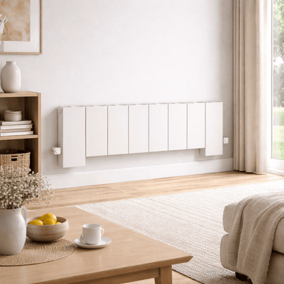Carisa Elvino Floor Yatay Alüminyum Radyatör Modern Tasarım Beyaz - carisa