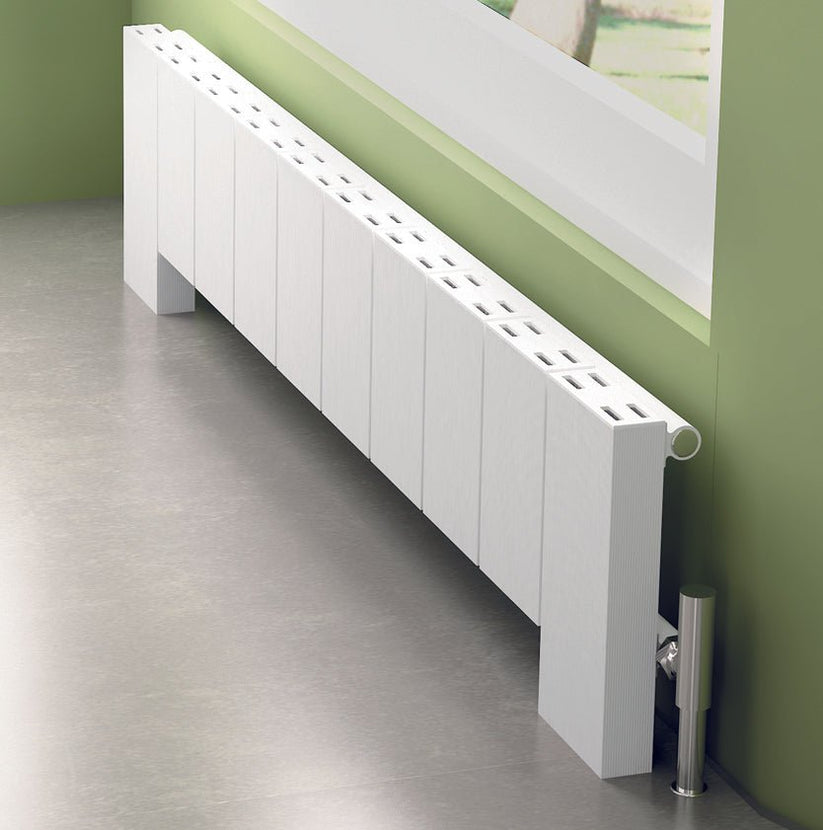 Carisa Elvino Floor Yatay Alüminyum Radyatör Modern Tasarım Beyaz - carisa