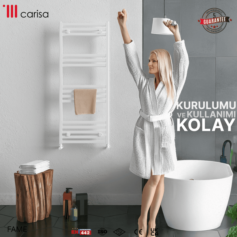 Carisa Fame Alüminyum Havlupan Beyaz Standart Bağlantı - carisa