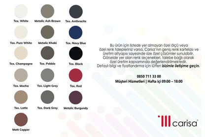 Carisa Fame Alüminyum Havlupan Beyaz Standart Bağlantı - carisa