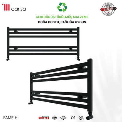 Carisa Fame H Alüminyum Havlupan Modern Tasarım Siyah - carisa