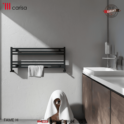 Carisa Fame H Alüminyum Havlupan Modern Tasarım Siyah - carisa