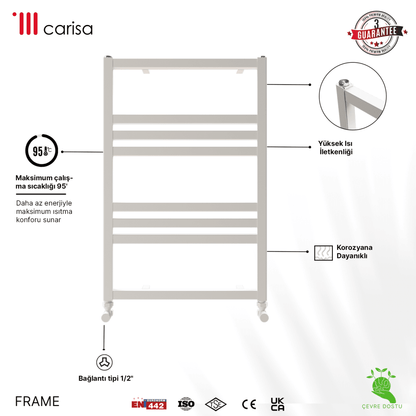 Carisa Frame Alüminyum Havlupan Modern Tasarım Beyaz - carisa