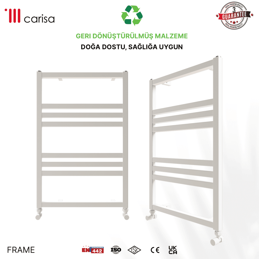 Carisa Frame Alüminyum Havlupan Modern Tasarım Beyaz - carisa