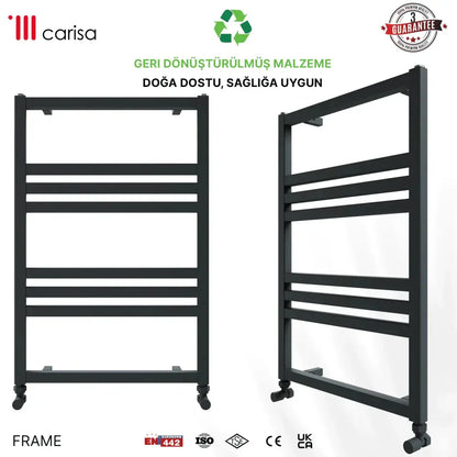 Carisa Frame Alüminyum Havlupan Modern Tasarım Siyah - carisa