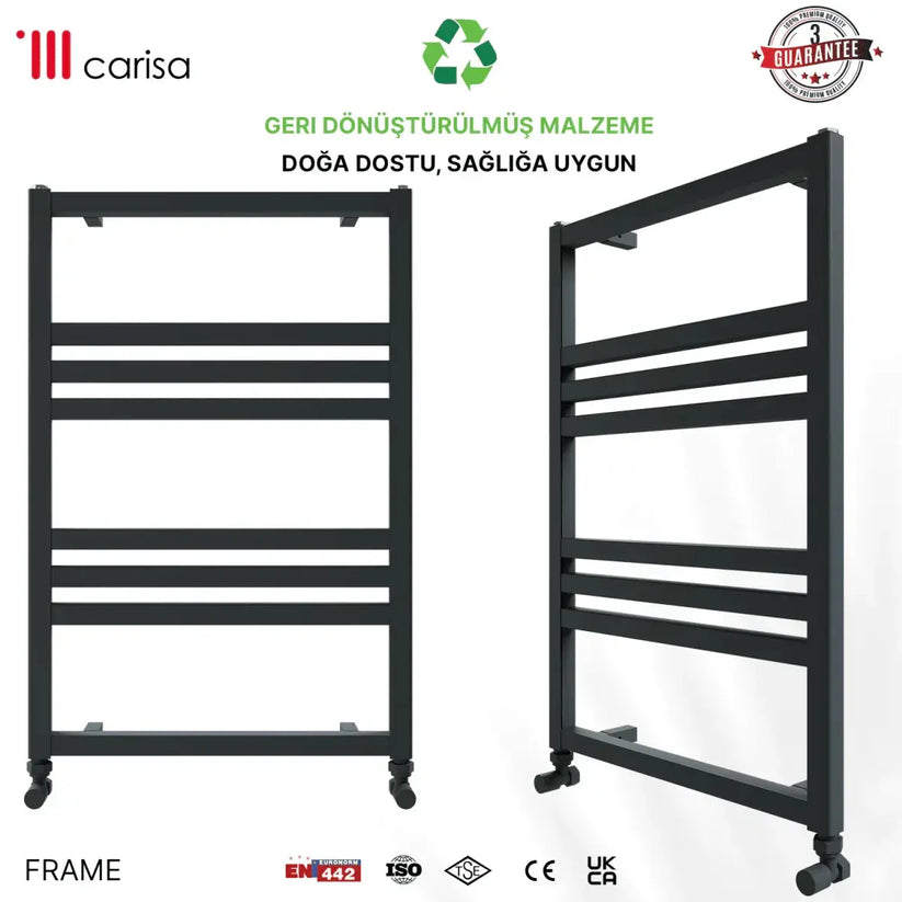 Carisa Frame Alüminyum Havlupan Modern Tasarım Siyah - carisa