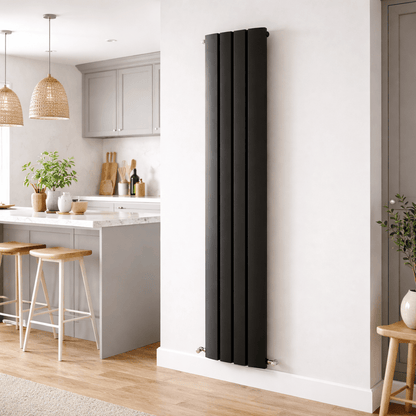 Carisa Gaia Dikey Alüminyum Radyatör Modern Tasarım Siyah - carisa