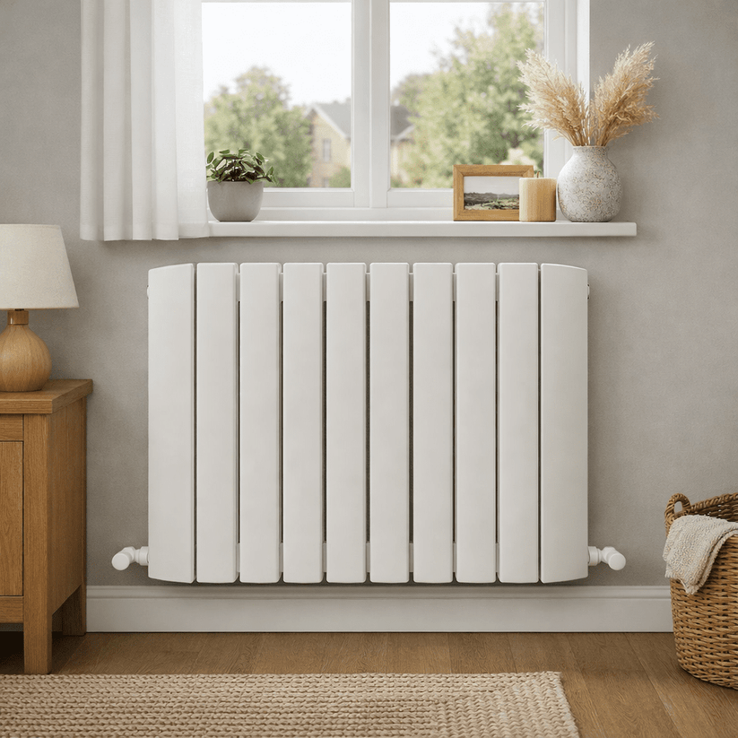 Carisa Gaia Yatay Alüminyum Radyatör Modern Tasarım Beyaz - carisa