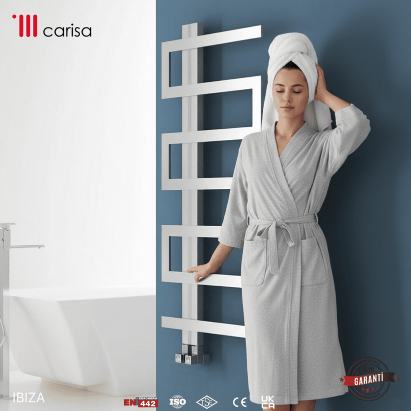 Carisa Ibiza Paslanmaz Çelik Havlupan Modern Tasarım Ayna Polisaj - carisa