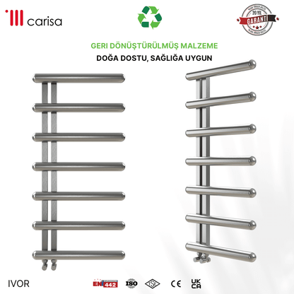 Carisa Ivor Paslanmaz Çelik Havlupan Modern Tasarım Ayna Polisaj - carisa