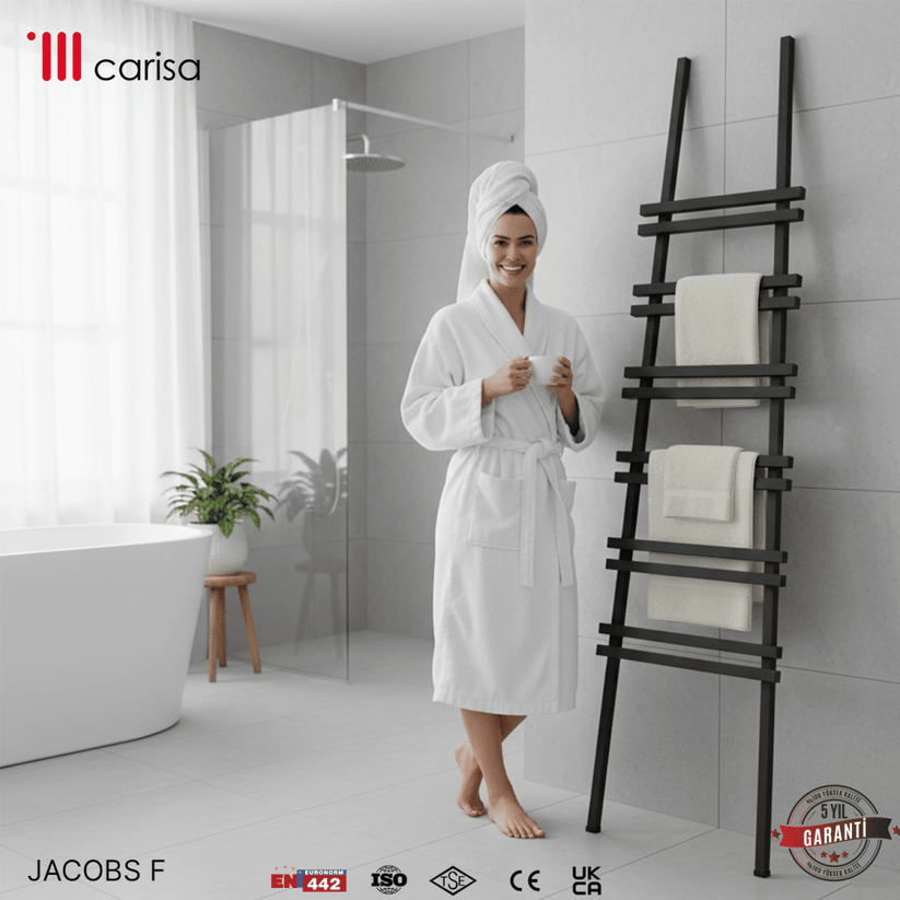 Carisa Jacobs F Alüminyum Havlupan Modern Tasarım Siyah - carisa