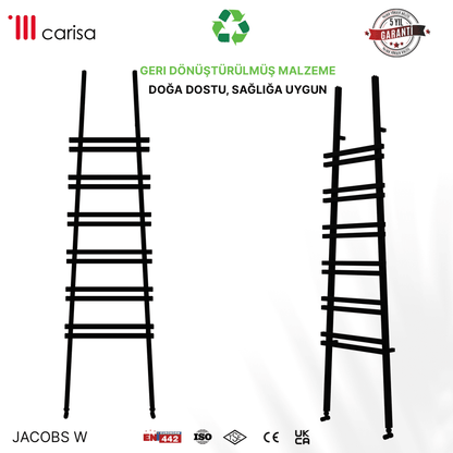 Carisa Jacobs W Alüminyum Havlupan Modern Tasarım Siyah - carisa